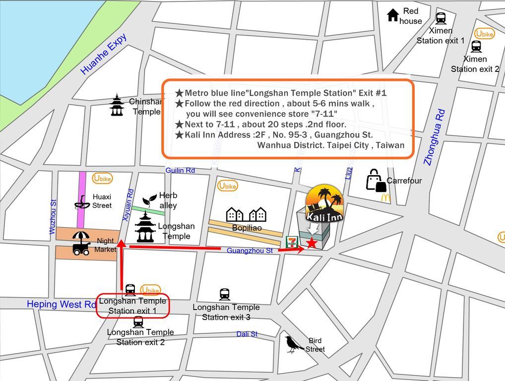 Kali Inn Taipei Exteriör bild